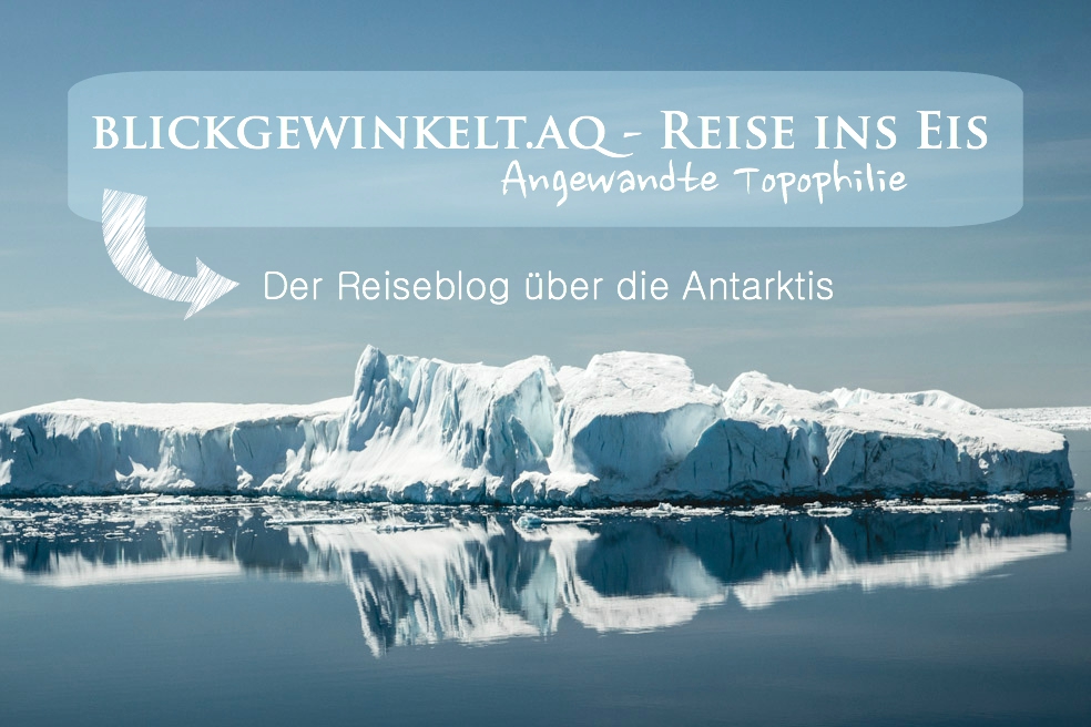 Link zum Reiseblog über die Antarktis - Eisberg mit Wasserspiegelung