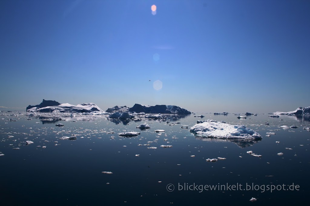 Grönland Eis: Perfektes Wetter am Ilulissat Eisfjord