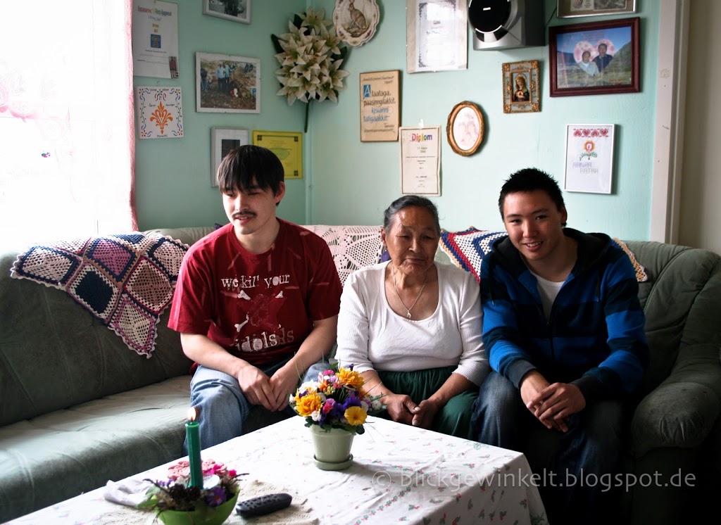 Grönland Wohnzimmer mit Familie