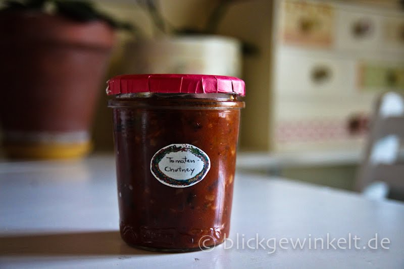 Rezept für Tomatenchutney | blickgewinkelt