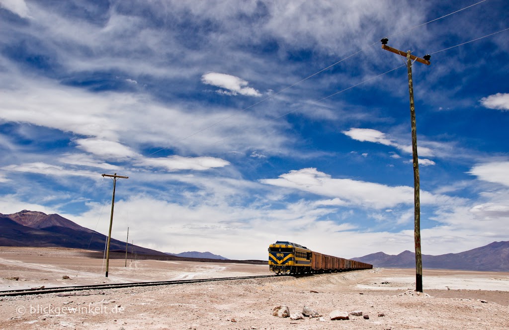 Zug in Bolivien