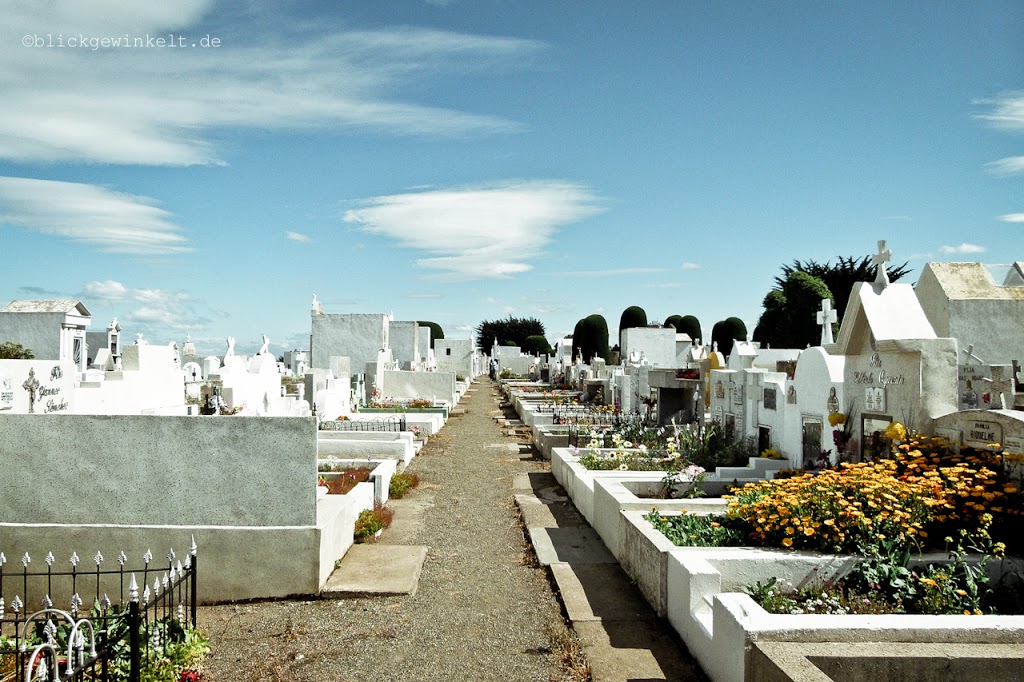 Grabsteine auf dem Friedhof in Punta Arenas