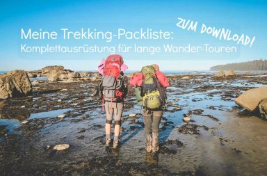 Trekking-Packliste für längere Wandertouren