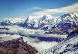Blick auf Eiger, Mönch, Jungfrau