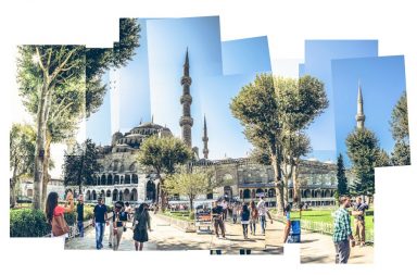 Hockney von der blauen Moschee, Istanbul