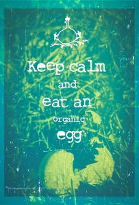 Keep calm and eat an egg.