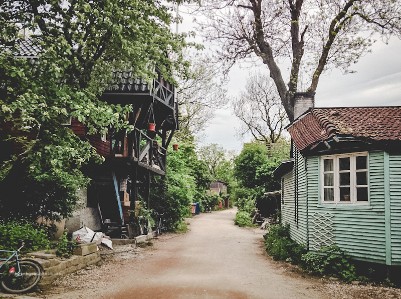 Bunte Häuser in Christiania