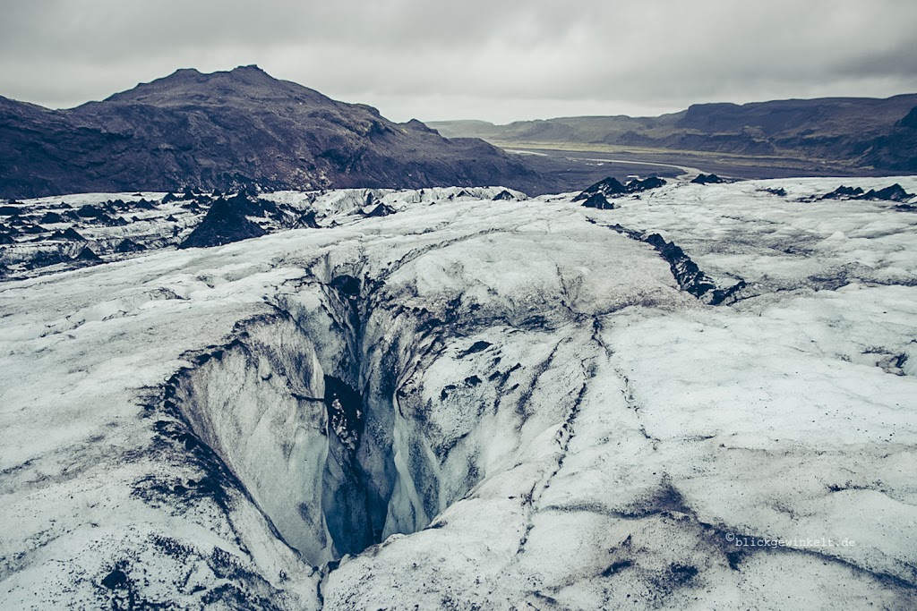Gletscher Solheimajökull auf Island