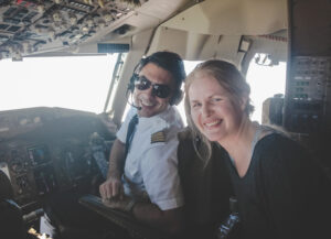 Kapstadt-Anflug im Cockpit von Condor
