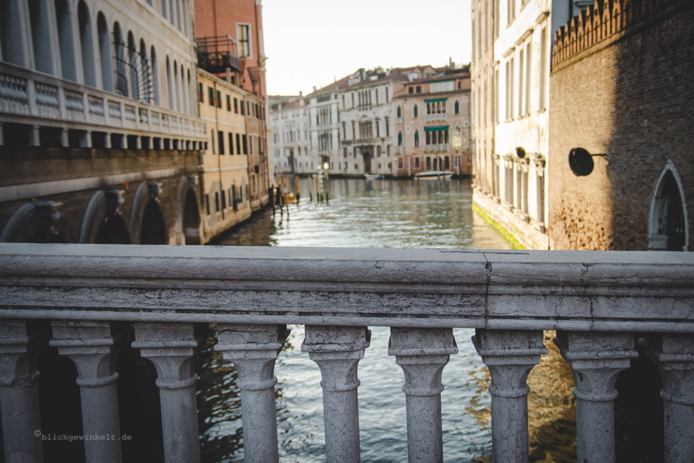 Venedig Brückengeländer