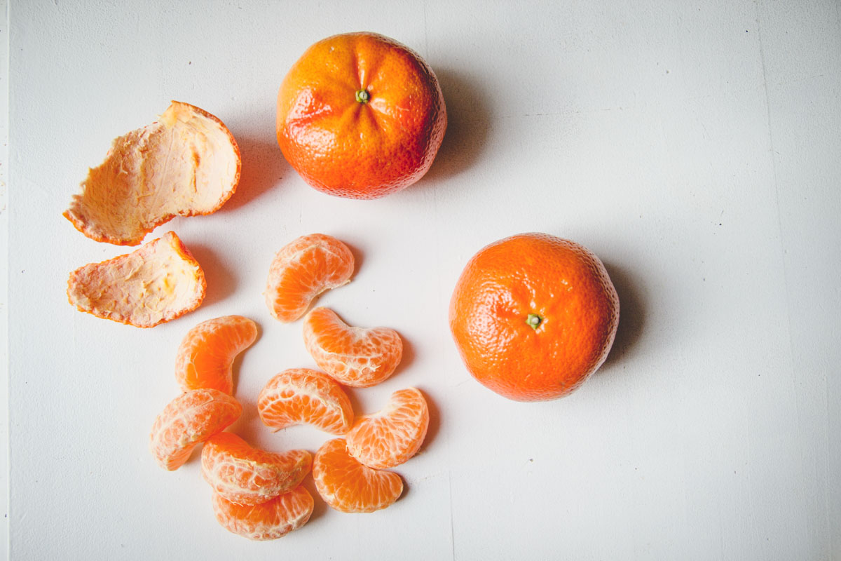 Mandarinen, gepellt