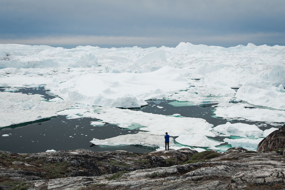 Eisfjord Kangia in Ilulissat, Grönland