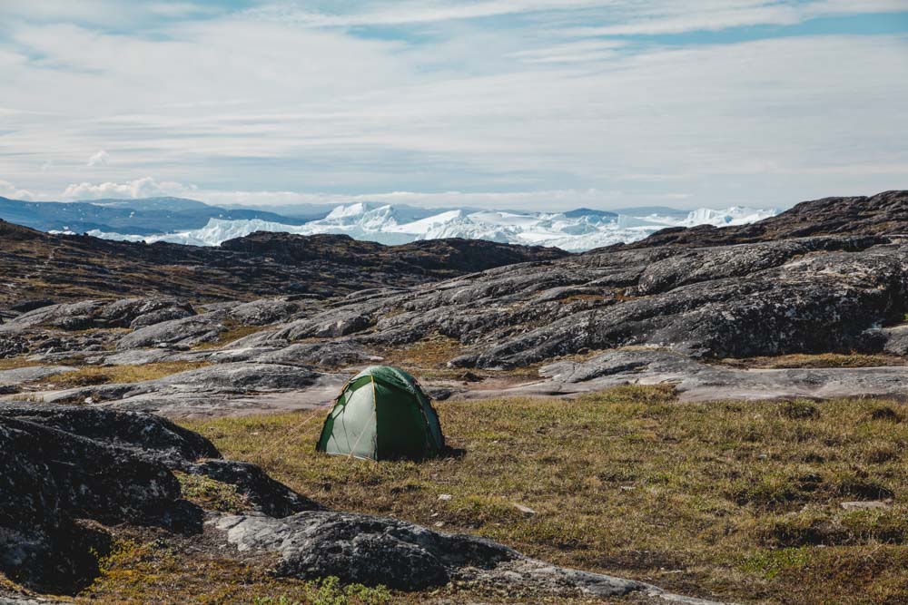 Zelten in Grönland