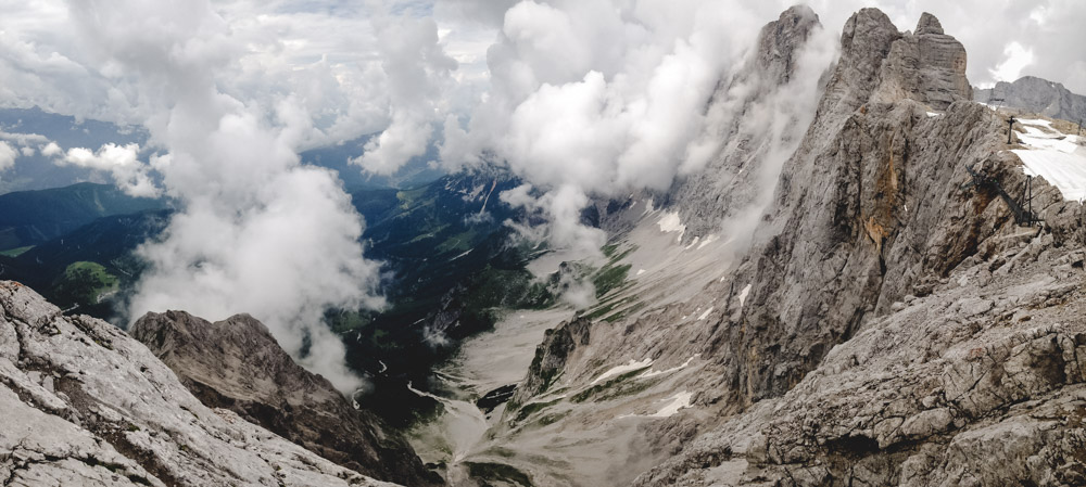 Dachstein Panorama mit dem iphone aufgenommen