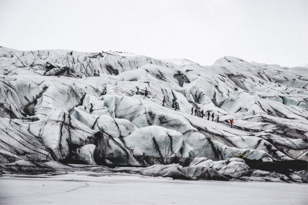 Gletscher Solheimajökull auf Island