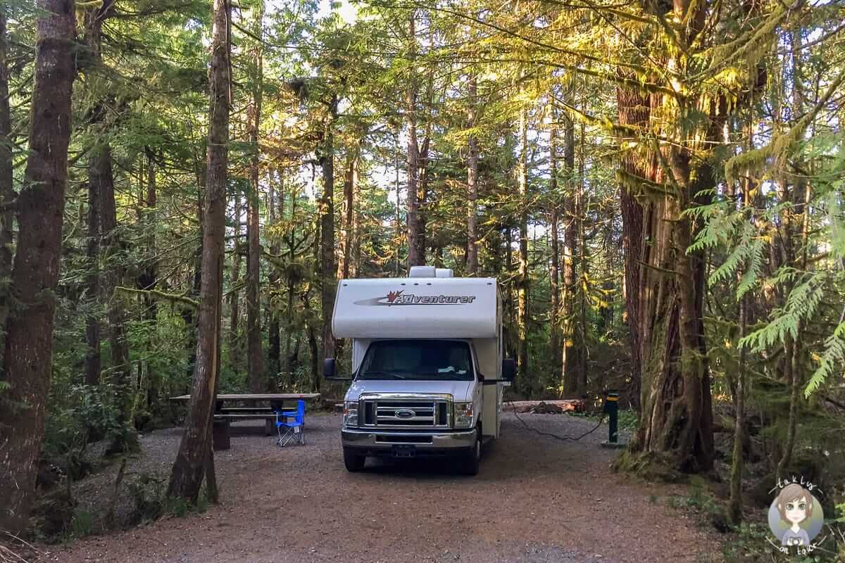 Camper im Wald