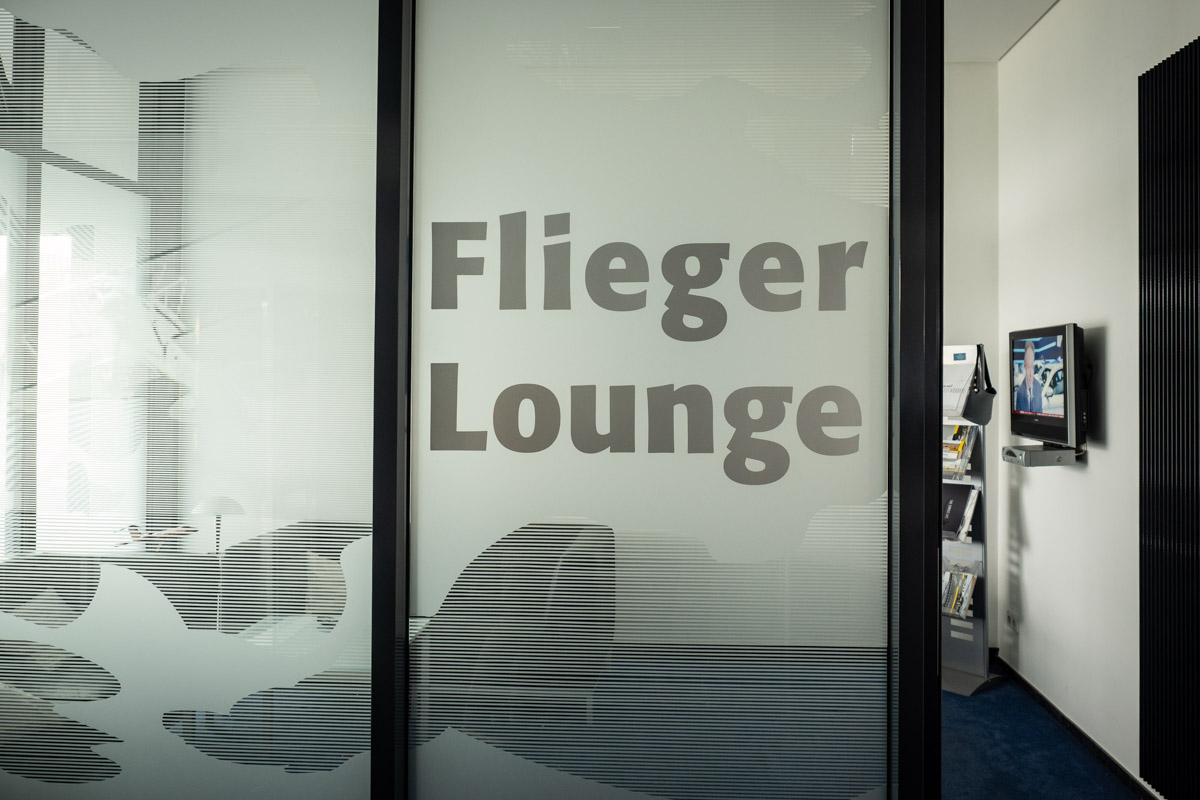 Flieger-Lounge am Flughafen