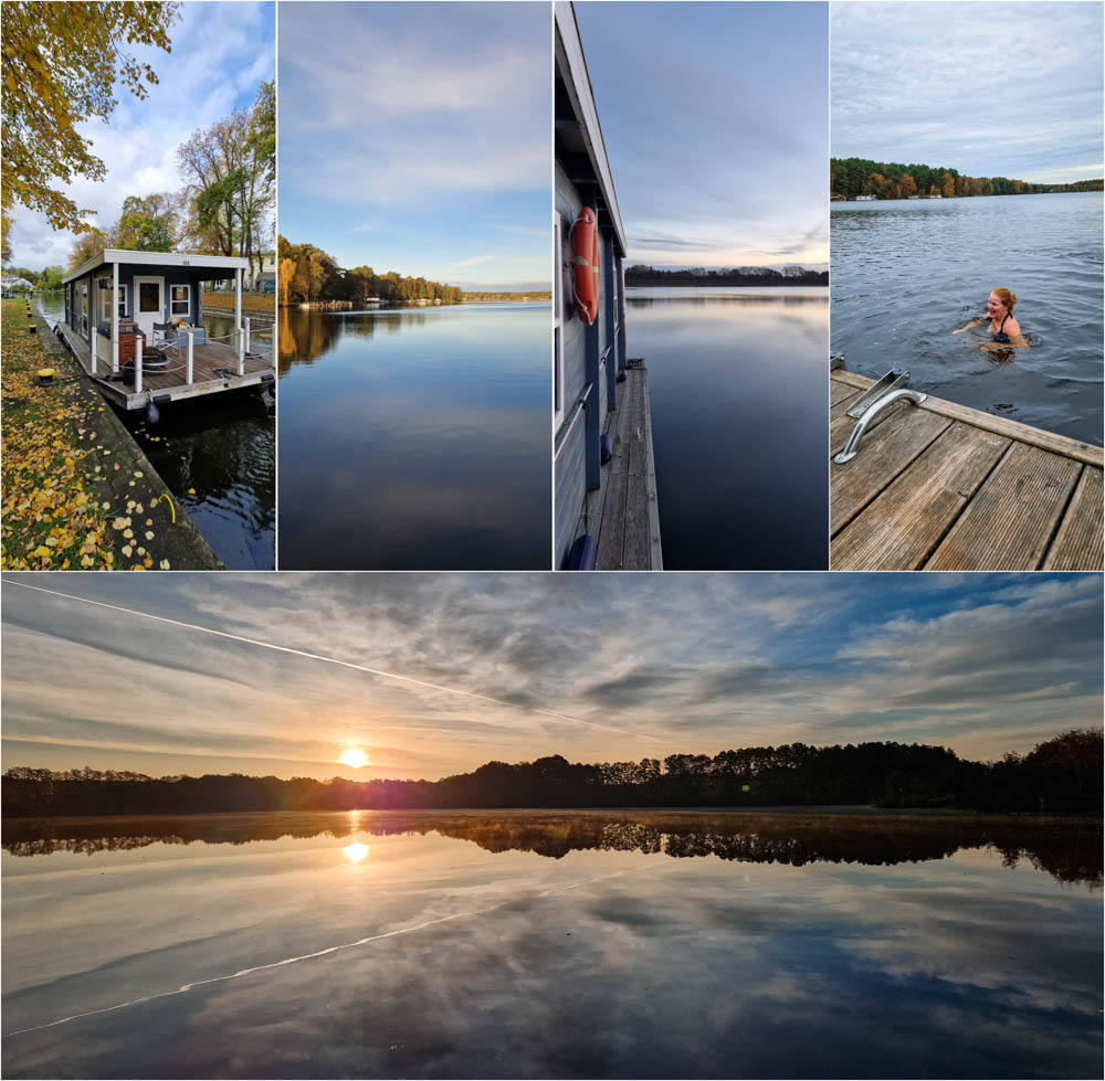 Hausbootfahren im Herbst