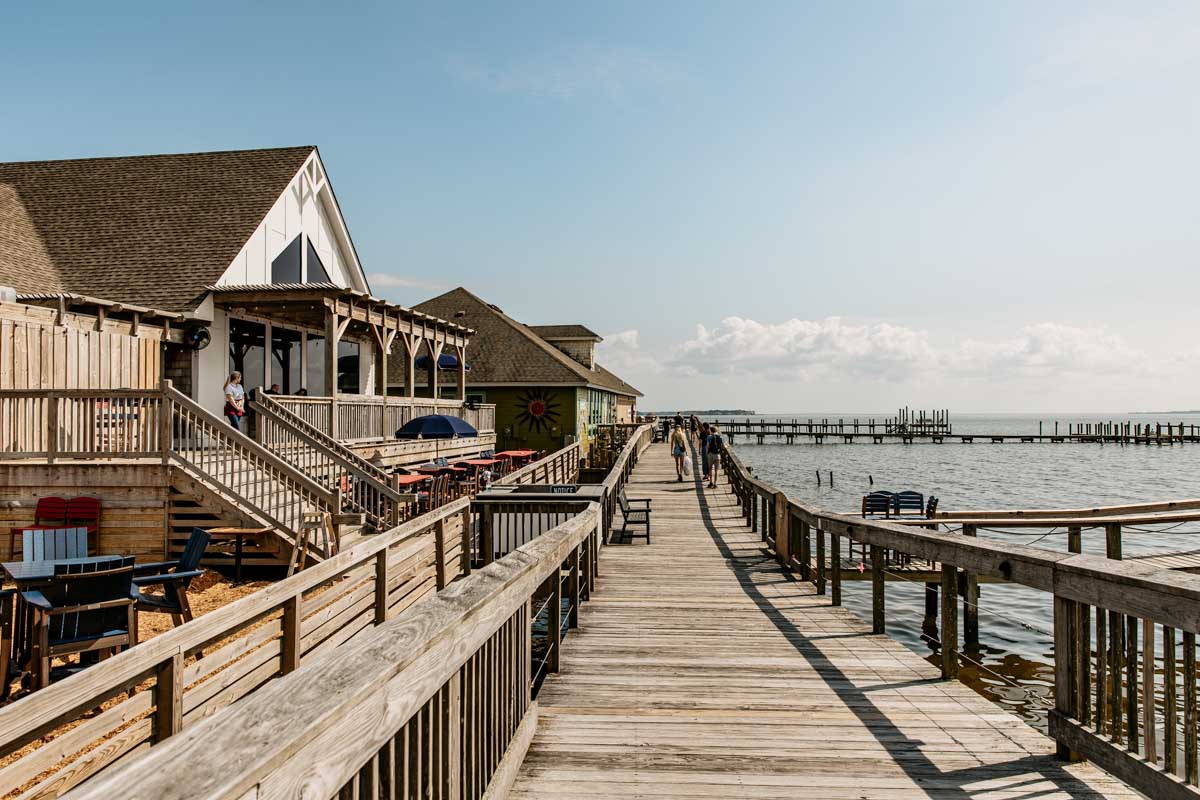 Boardwalk in Duck, Bodie Island