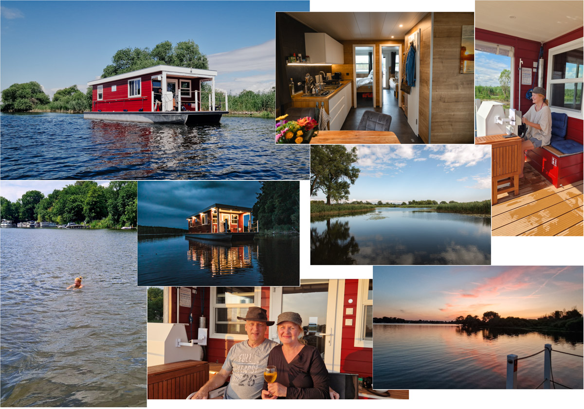 Hausbootfahren, Collage