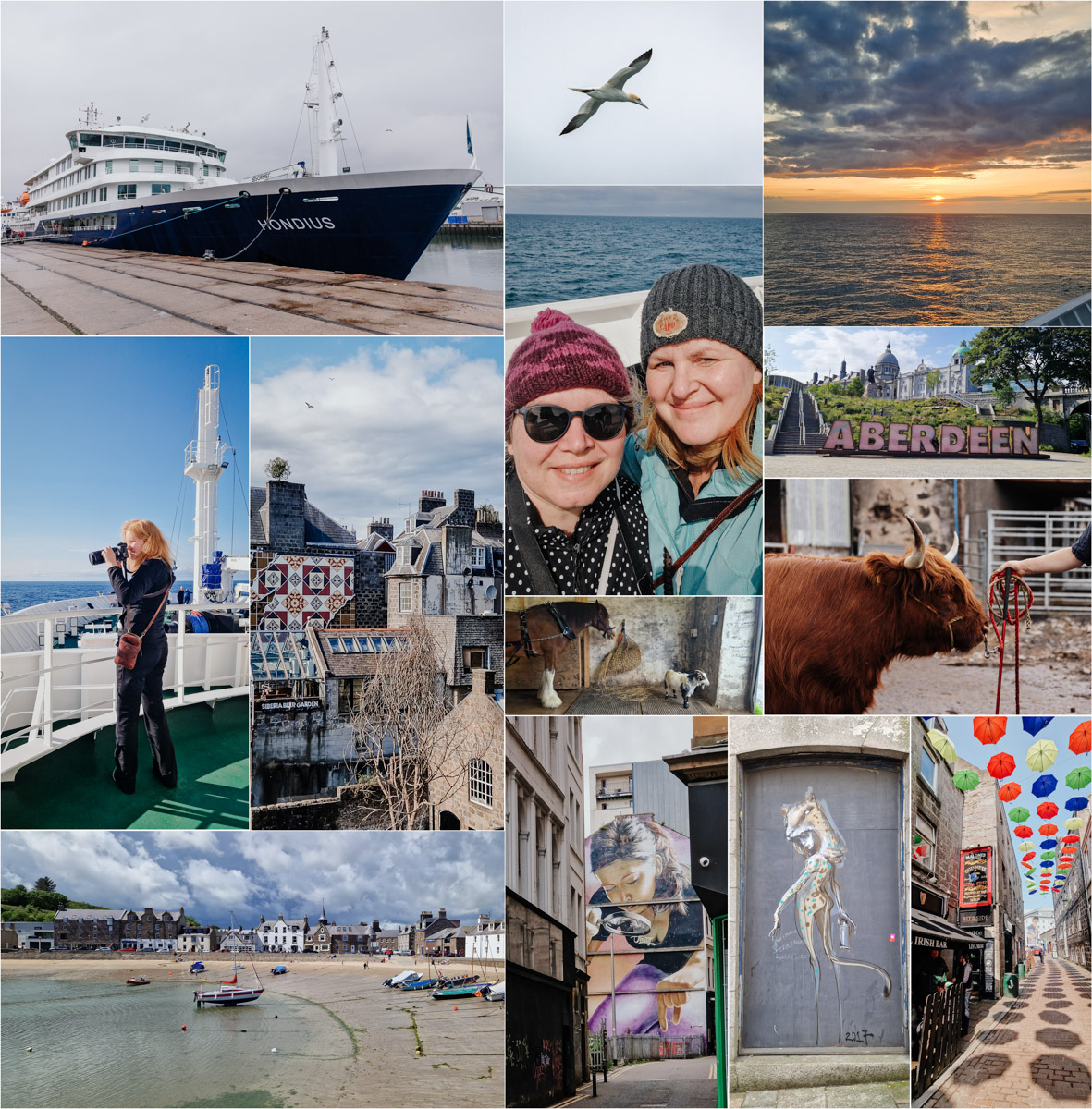Schottland-Minitour, Collage