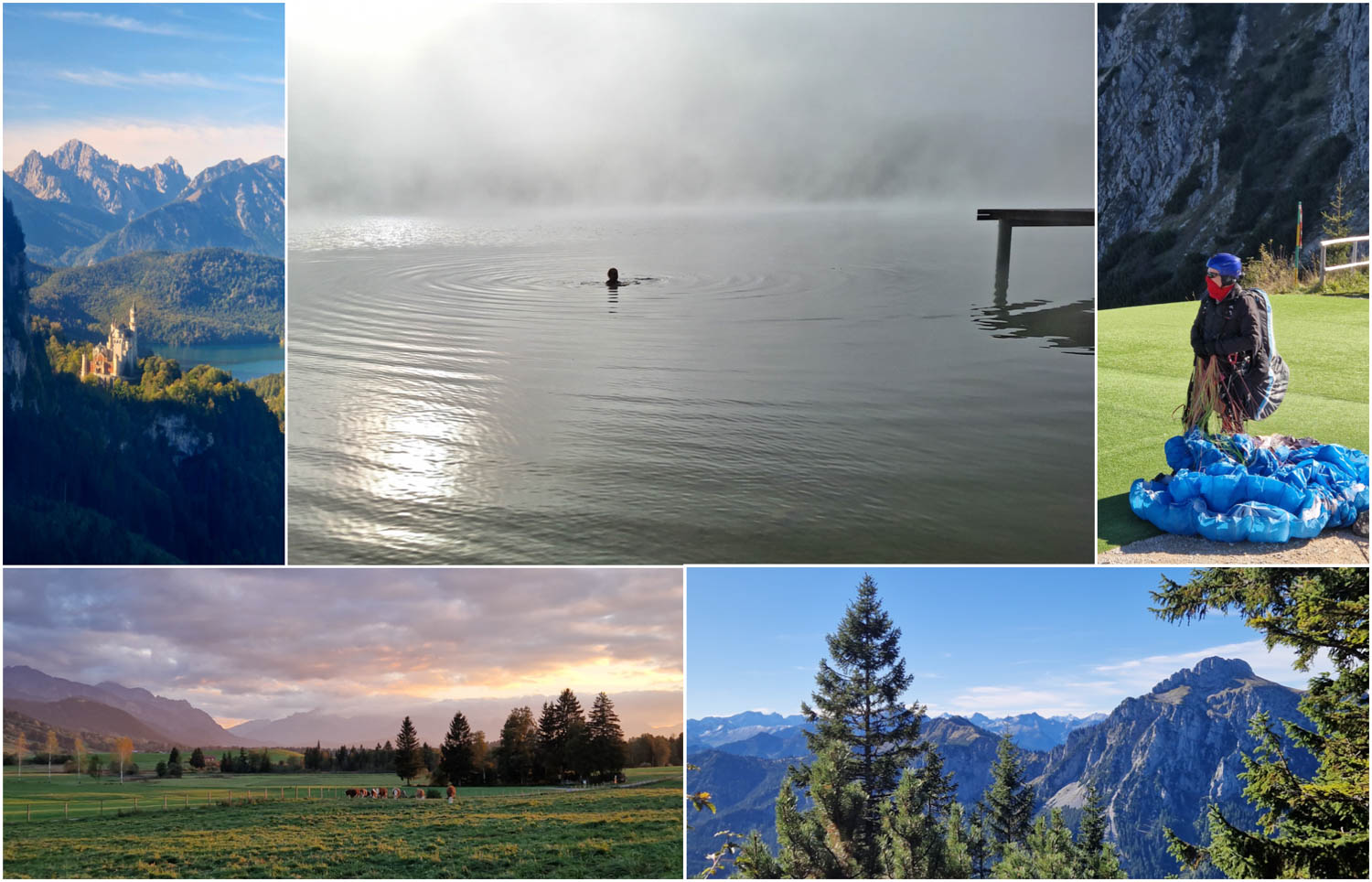 Collage-Bergpanorama